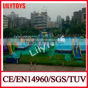 Giant Outdoor Amusement Water Park Land,water Games Playground With Swimming Pool thumbnail-2