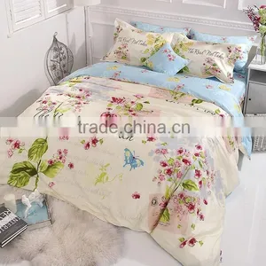 Microfiber 100% Polyester Fabric Brushed Fabric With Floral Printing for Bedsheet Home Textile thumbnail-1