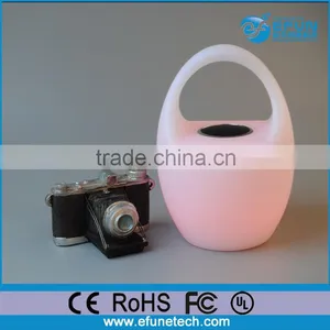 Waterproof Remote Control Rgb Color Changing Illuminated Led Bluetooth Speaker Lamp thumbnail-4