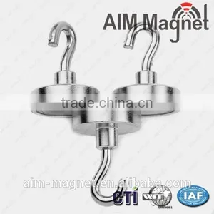 One Side Shielding Neodymium Magnet Wiih a Hook thumbnail-1
