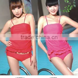 New Fashion Swimwear, Women's Halter Sexy Bikini, Solid Color thumbnail-1