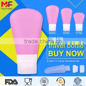 2017 New Design BPA Free Silicone Toiletries Bottle Food Grade thumbnail-5