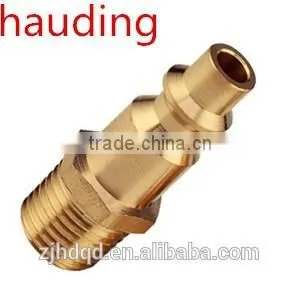USA Type Male Coupler ,high Quality Brass Material, NPT 1/4" 1/2" 3/8" Threaded ,MILTON (USA) TYPE MALE PLUG thumbnail-1