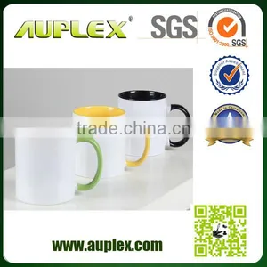 11oz Reinforced Porcelain White Mugs Inner Color Mug From China 10 Year+ Manufacturer thumbnail-1