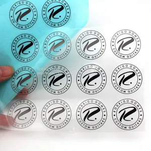 Custom Metal Logo Design Guitar Stickers Decals thumbnail-1