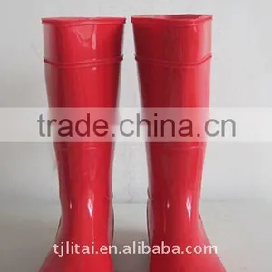 Custom Logo Fashion Sexy Pvc Transparent Rain Boots Wholesale thumbnail-2