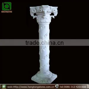 Garden White Marble Decorative Pillar Design thumbnail-1