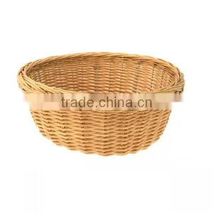 Wholesale Large Flat Willow Wicker Sundries Storage Basket, Wicker Basket thumbnail-3