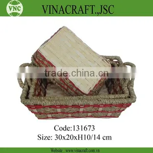 Bamboo and Seagrass Basket for Sales thumbnail-1