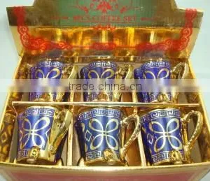 Clearance Sale Golden Arab Style Porcelain Tea Set thumbnail-4