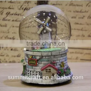 3d Resin Base Funny Custom Made Snow Globe Glass Snow Ball thumbnail-2
