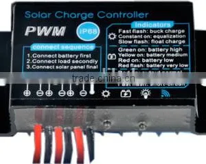 10A PWM IP68 Water-proof Solar Charge Controller Regulator With Light and Time Control thumbnail-1