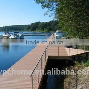 WPC Solid Wood Plastic Composite Decking for Outdoor/outdoor Waterproof Wooden Flooring thumbnail-1