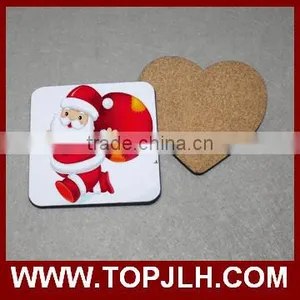 Hot Selling Wooden Feel Best Quality MDF Coaster With Cork thumbnail-5