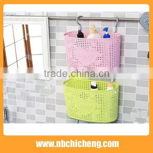 Plastic Storage Basket Bathroom Accessries Storage Rack thumbnail-4