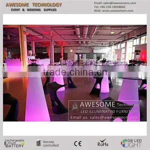 Luminous Led Glass Bar Table, Club Table thumbnail-1