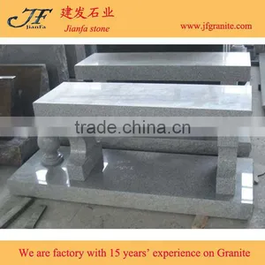 Cheap Tombstone Gray Granite Memorial Bench Bench Tombstone thumbnail-1