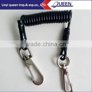 High Quality Carabiner Coiled Tool Plastic Coil Lanyard From China at Wholesale Price thumbnail-1