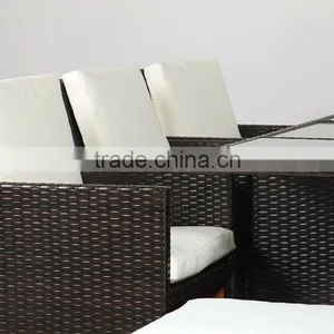 Outdoor Rattan Furniture Set Dining Table and Chairs thumbnail-3