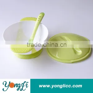 Funny Baby Product Suction Bowls,Silicone Plastic Baby Feeding Plate With Spoon thumbnail-1