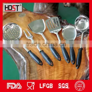 Jie Yang Low Price Promotional Kitchen Utensil Set/black Plastic Handle Stainless Kitchen Utensil Set thumbnail-1
