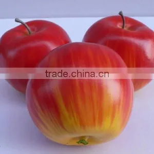 3PCS Artificial Red-Yellow Apples Fake Faux Fruits and Vegetables thumbnail-1