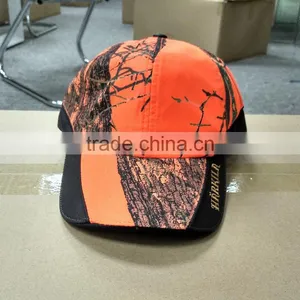 Wholesale Custom Baseball Cap Orange Camo Cap Landscape Painting Hat thumbnail-1