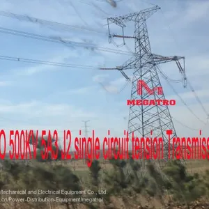 MEGATRO 500KV 5A3 J2 Single Circuit Tension Transmission Tower thumbnail-1