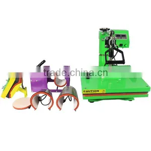 Multi-functional Combo T-shirt Cap Plate Mug 8 in 1 Heat Press Machine thumbnail-4