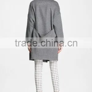 2015 Elegant Beautiful Grey Color Long Sleeve Lady Top Blazer 155374-2 thumbnail-3