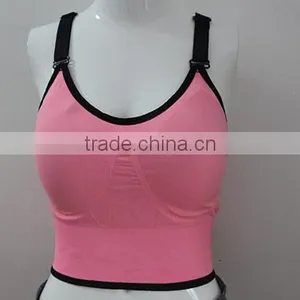 Fashion Breathable Women Sports Bra With Adjustable Shoulder Strap thumbnail-1
