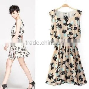 HD-D221 Elegant Ladies Dress/OEM Woman Chiffon Dress/OL Dress thumbnail-1