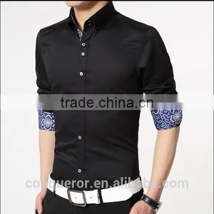 Fashion Cotton Slim Fit Custom Men Shirt (201501) thumbnail-1