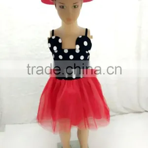 2017 New Model Girl Dress Kids Dress Frock Design for Baby Girl Little Girls Party Dot Dresses thumbnail-1