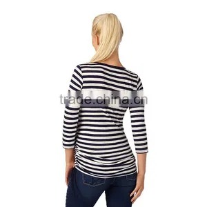 Cotton Inner Long Sleeve Plus Size Motherhood t Shirt Wholesale Maternity thumbnail-2