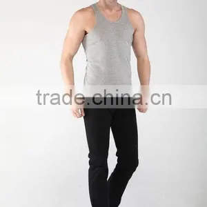 Custom 100%Cotton Fitness Tank Top,100%Cotton GYM Tank Top thumbnail-4