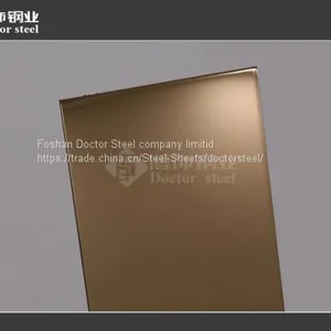 High-grade Rose Golden Mirror Stainless Steel Plate in Foshan thumbnail-2