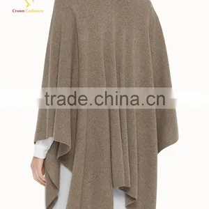 Women Warmest Wholesale Cashmere Knitted Poncho thumbnail-2