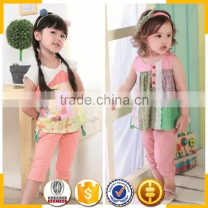 Wholesale Guangzhou Baby Girl Children 100% Cotton Fabric Kids Clothes thumbnail-4