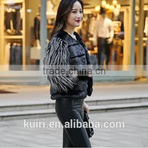 2faux Mink Fur Jacket Shiny Diamond Decoration Mink Coat Warm Winter Faux Fur Coat Factory Outlets thumbnail-5