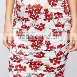 Fashion Maternity Clothes Floral Dress thumbnail-5