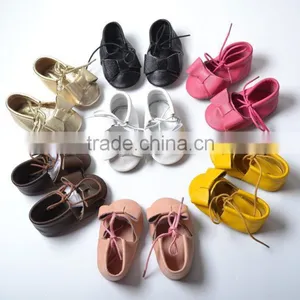 Lace Fix Leather Baby Moccasins, Baby Moccasins With Lace thumbnail-1