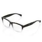 Black And Clear Polycarbonate Plastic Eyeglass Frames , Big Square OEM Custom thumbnail-1
