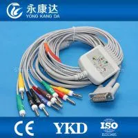 Philips Electrocardiogram 10-Lead EKG Cables AHA/IEC Banana 4.0 Ends CE Proved thumbnail-2