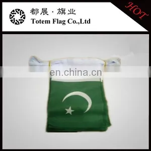 Pakistan Banner Fabric / Pakistan Bunting Flags thumbnail-1