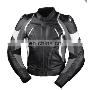 Reflective Leather Motorbike Jacket, Leather Motorcycle Jacket, Biker Leather Jacket, Leather Racing Jacket, Leather Jacket thumbnail-1