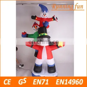 Merry Christmas Party Decoration Christmas, Led Lighr Inflatable Sonwman thumbnail-1