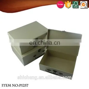 Hand Made Crafts Withe Paper Kids Travel Suitcase Box thumbnail-5