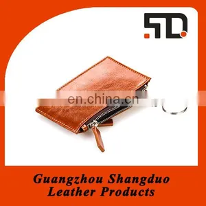 High Level Zipper Leather Coin Purse Coin Case thumbnail-3
