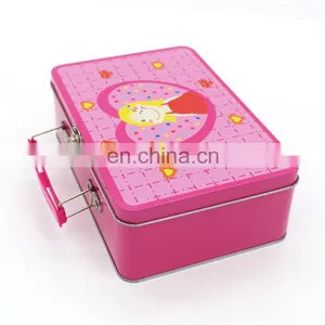 2015 New Design Cute Lunch Tin Box With Lock and Key thumbnail-2